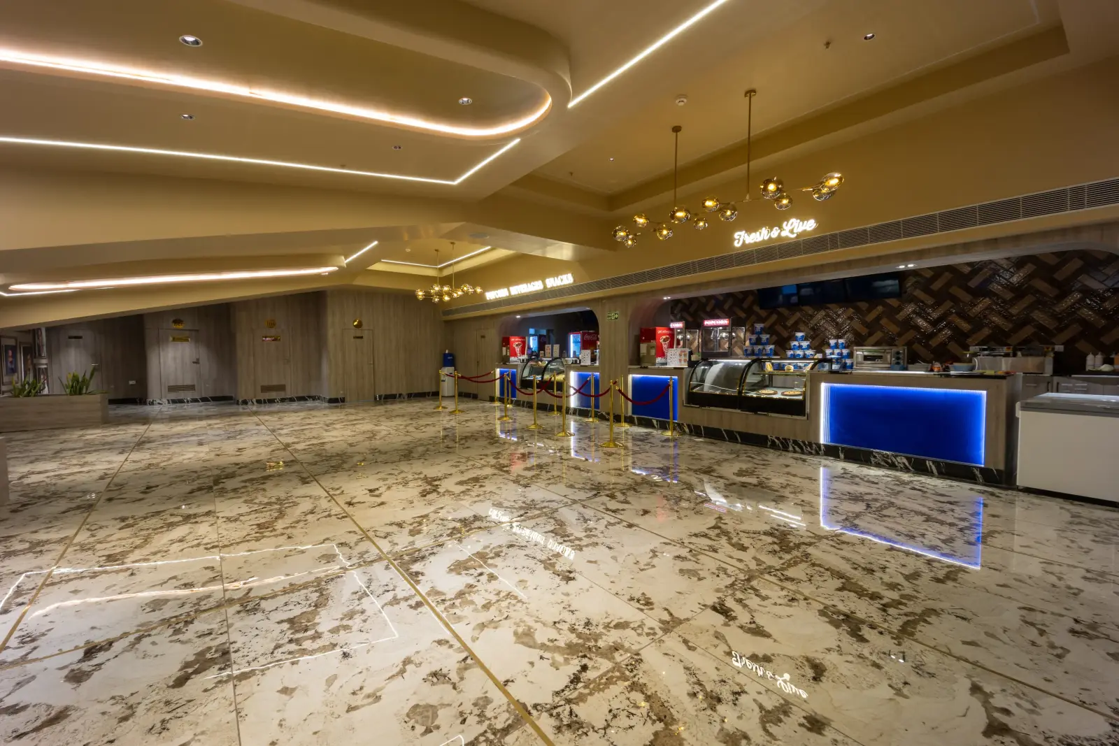 1 Cinemas food and beverage lobby